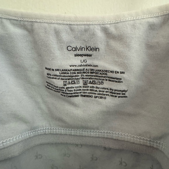 5/$25 Calvin Klein Initials Logo Sleep Cami - Picture 3 of 3